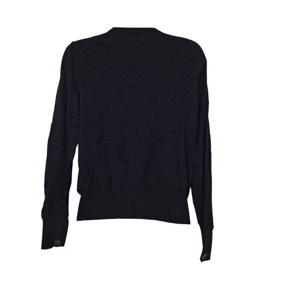 Ann Taylor Women's Pullover Sweater Size Medium Solid Black Business Casual - Picture 3 of 6